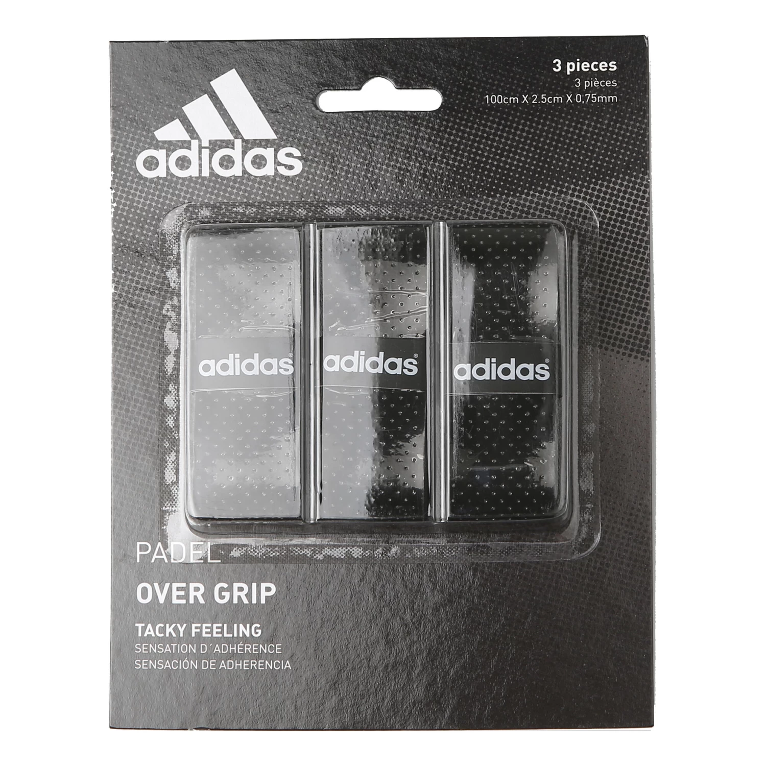 ADIDAS Padel Overgrip 3 Pack - Black 1 ADIDAS Padel Overgrip 3 Pack - Black