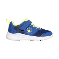 Courtstyler Velcro All Court Shoe Kids - Blue, Yellow