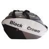 BLACK CROWN Calm Padel Racket Bag - Grey, White
