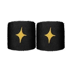Wristband 2 Pack - Black, Gold