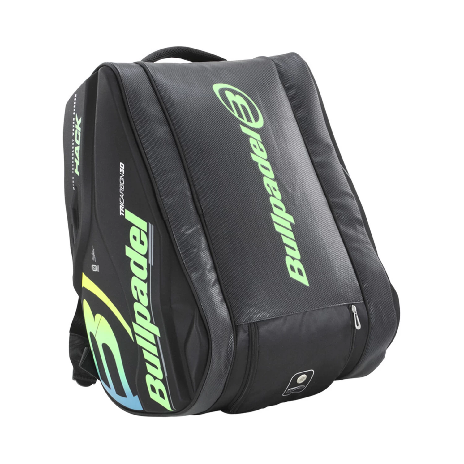 BULLPADEL HACK 005 Padel Racket Bag - Black, Green 3 BULLPADEL HACK 005 Padel Racket Bag - Black, Green - Image 3