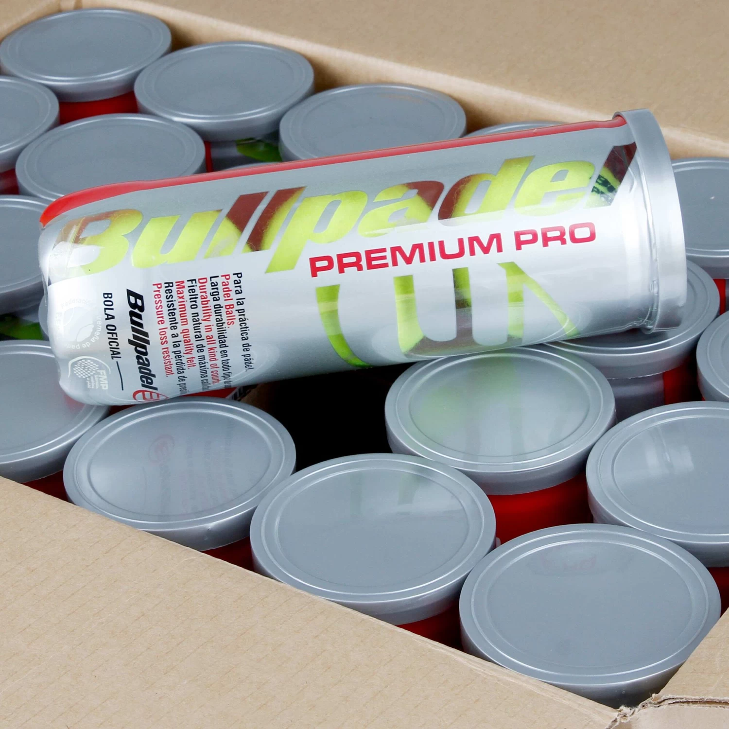 BULLPADEL Premium Pro 24x 3 Ball Tube In A Box 2 BULLPADEL Premium Pro 24x 3 Ball Tube In A Box - Image 2