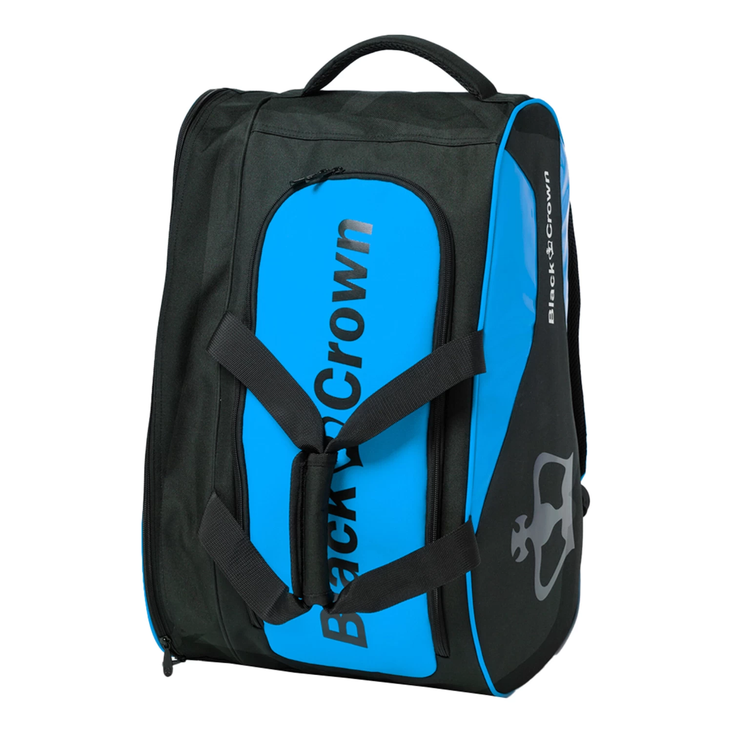 BLACK CROWN Zeus Padel Racket Bag - Black, Blue 3 BLACK CROWN Zeus Padel Racket Bag - Black, Blue - Image 3