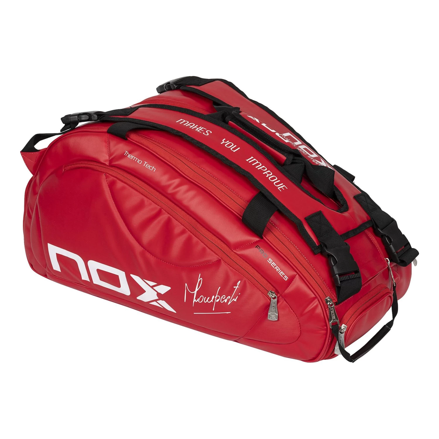 NOX Thermo Pro Series Padel Racket Bag - Red, Black 2 NOX Thermo Pro Series Padel Racket Bag - Red, Black - Image 2