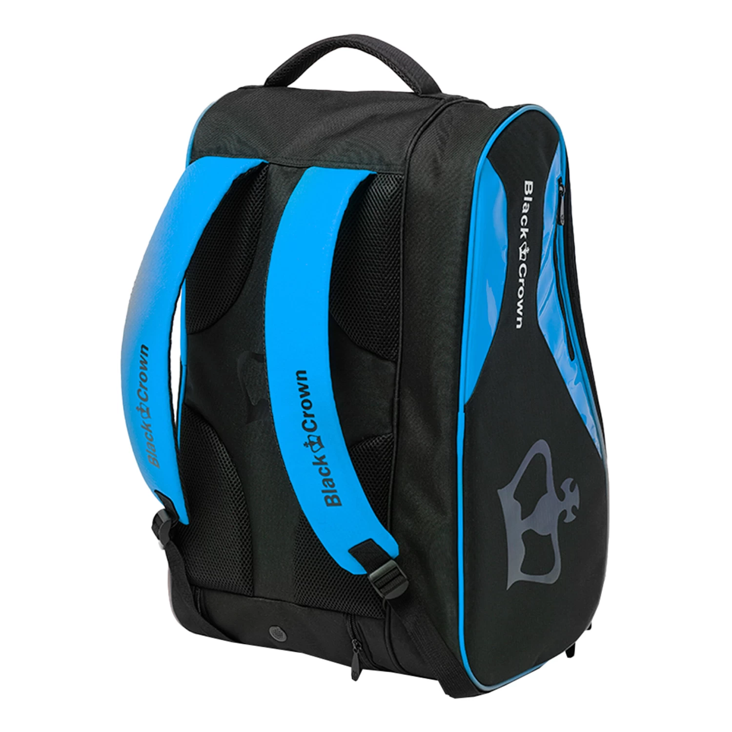 BLACK CROWN Zeus Padel Racket Bag - Black, Blue 2 BLACK CROWN Zeus Padel Racket Bag - Black, Blue - Image 2