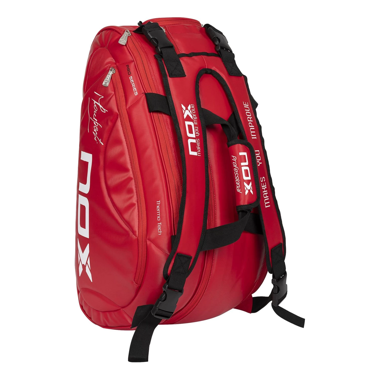 NOX Thermo Pro Series Padel Racket Bag - Red, Black 3 NOX Thermo Pro Series Padel Racket Bag - Red, Black - Image 3
