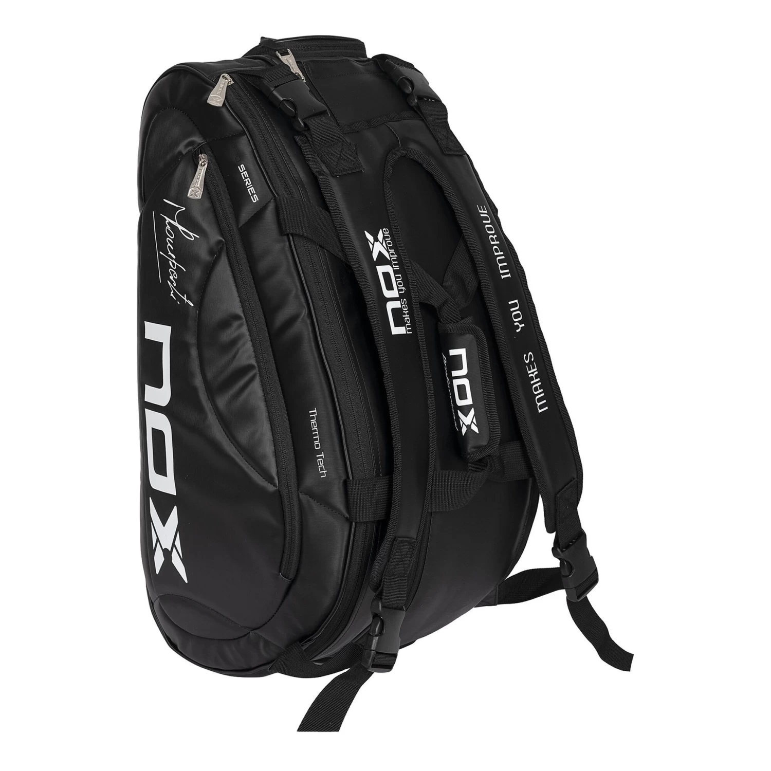 NOX Thermo Pro Series Padel Racket Bag - Black, White 2 NOX Thermo Pro Series Padel Racket Bag - Black, White - Image 2