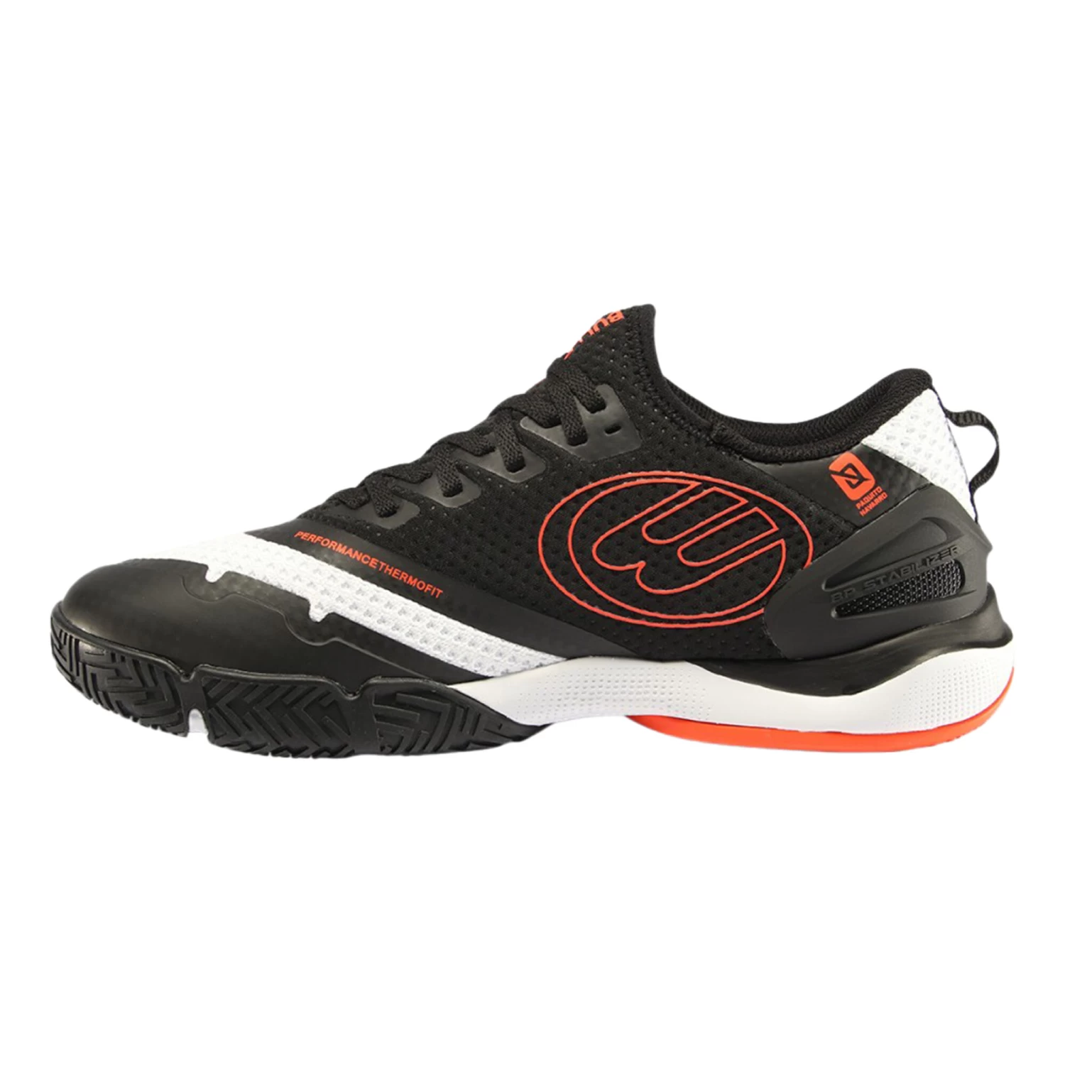 BULLPADEL Hack Hybrid Fly Padel Shoe Men - White, Black 2 BULLPADEL Hack Hybrid Fly Padel Shoe Men - White, Black - Image 2
