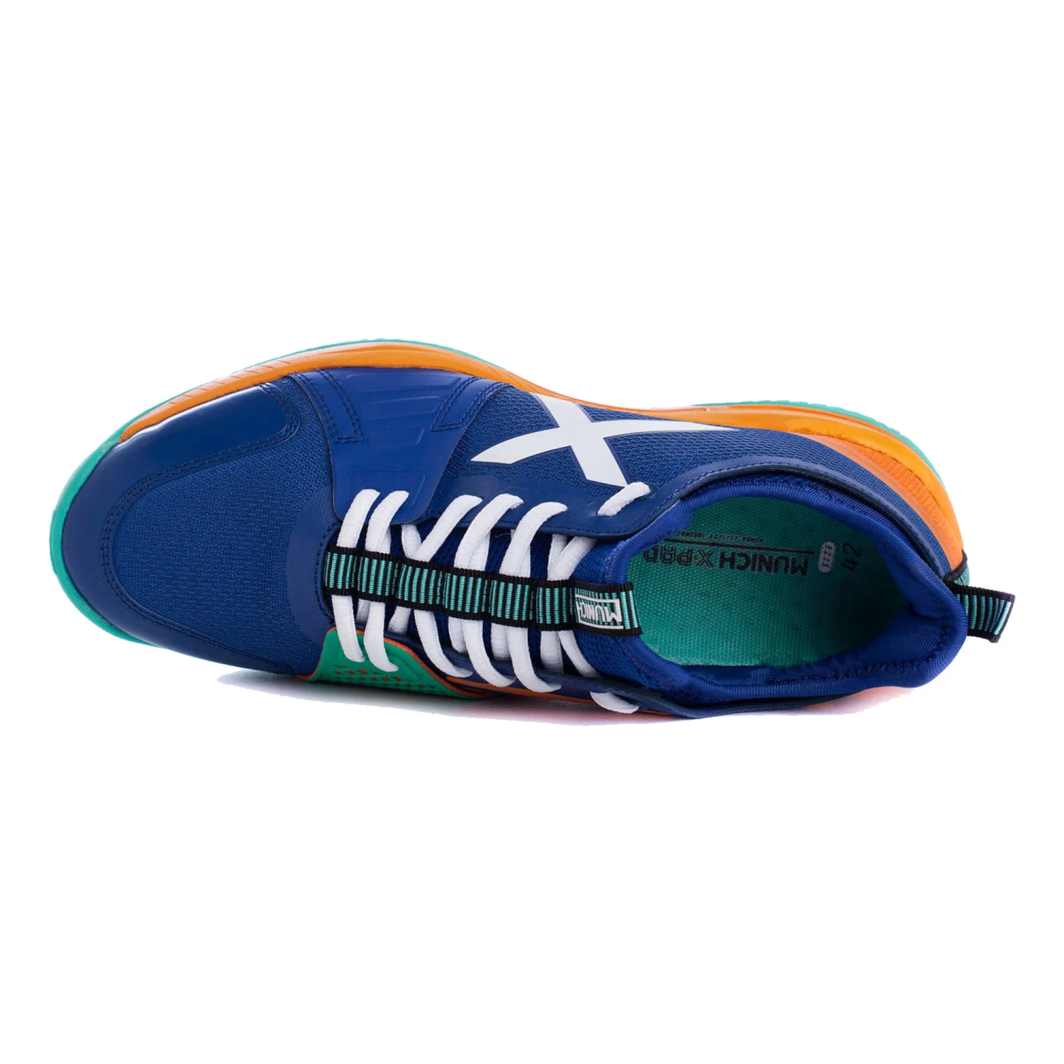 Munich Oxygen 24 Padel Shoe - Blue, Orange 2 Munich Oxygen 24 Padel Shoe - Blue, Orange - Image 2