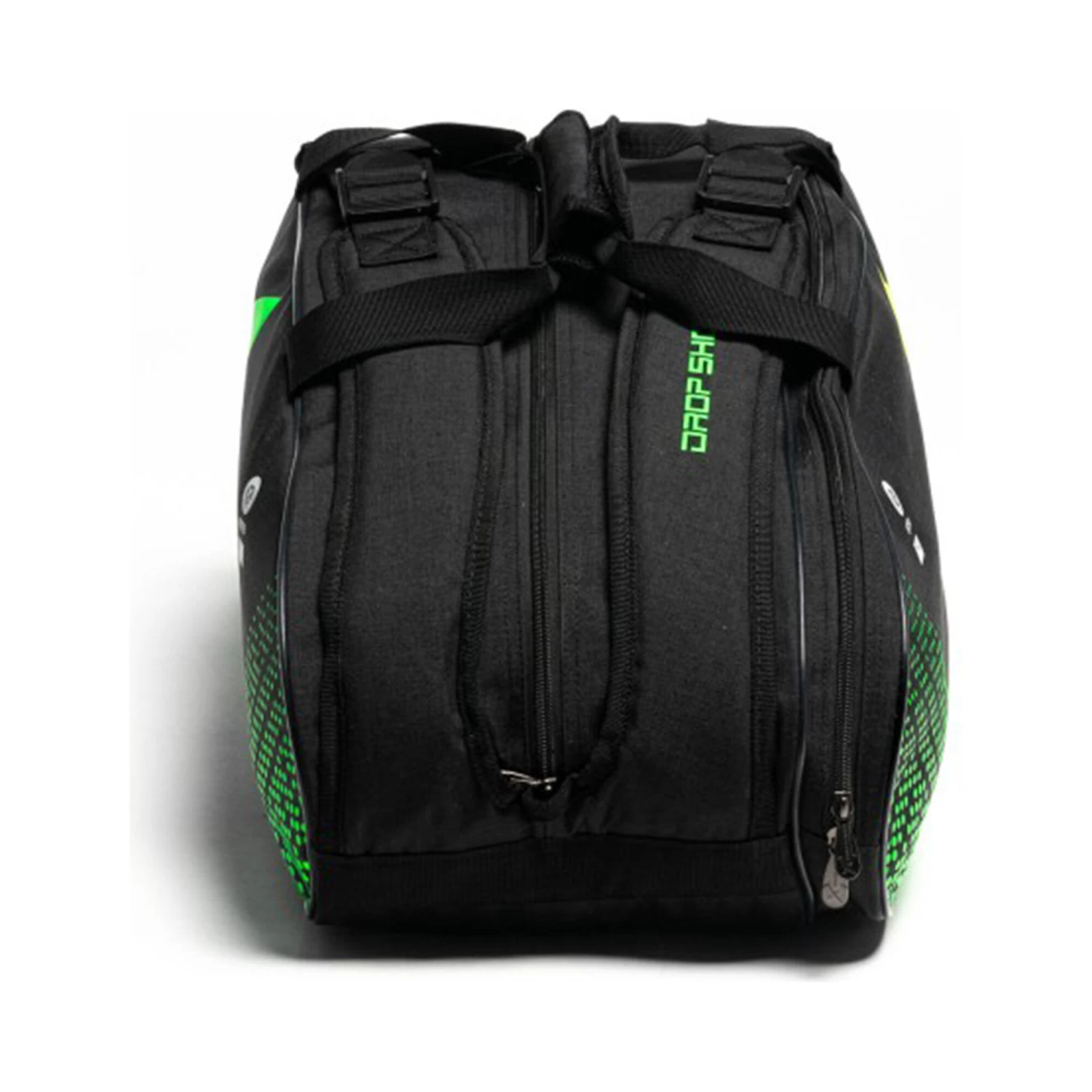 DROP SHOT ESSENTIAL 22 Padel Racket Bag - Black, Green 7 DROP SHOT ESSENTIAL 22 Padel Racket Bag - Black, Green - Image 7