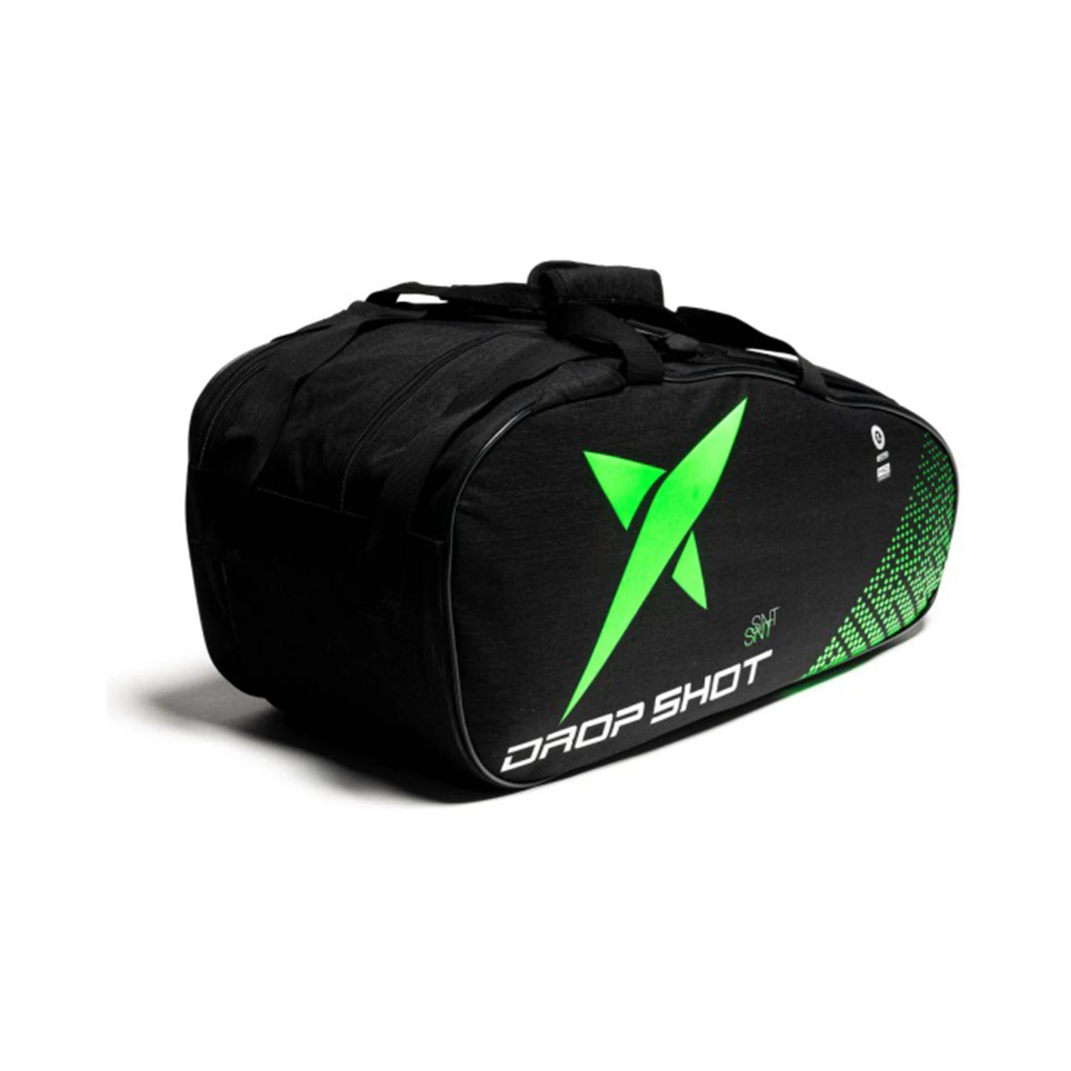 DROP SHOT ESSENTIAL 22 Padel Racket Bag - Black, Green 2 DROP SHOT ESSENTIAL 22 Padel Racket Bag - Black, Green - Image 2