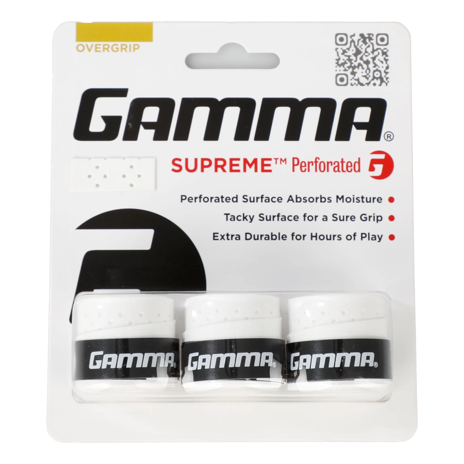 GAMMA Supreme Perforated 3 Pack - White 1 GAMMA Supreme Perforated 3 Pack - White