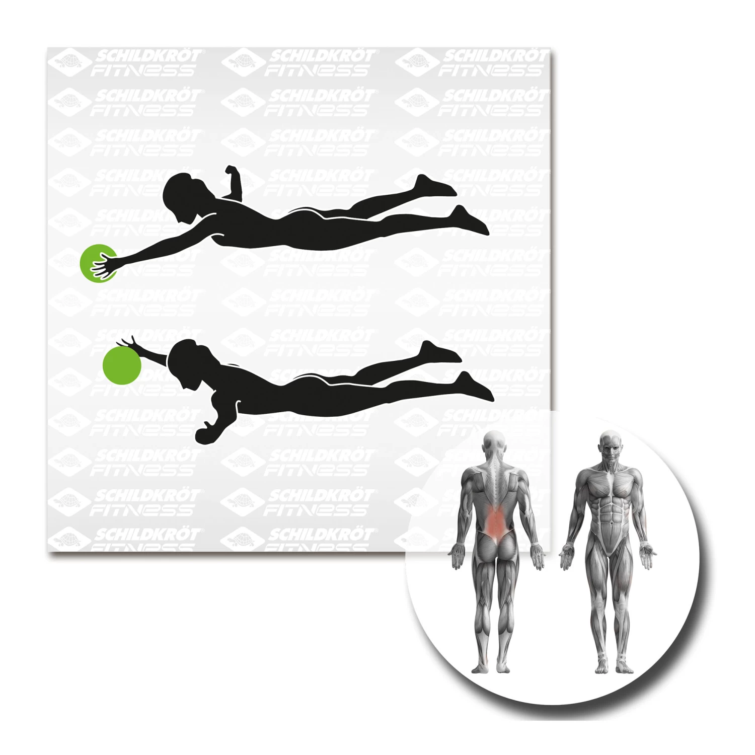 Medicine Ball 1kg - Anthracite, Green 5 Medicine Ball 1kg - Anthracite, Green - Image 5