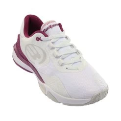 BULLPADEL Flow Hybrid Fly 22v Padel Shoe Women - White, Berry -Sports Supplies Shop 00038000 000 1