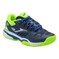 JOMA Slam Padel Shoe Kids - Dark Blue, Neon Green -Sports Supplies Shop 00042000 000