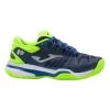JOMA Slam Padel Shoe Kids - Dark Blue, Neon Green
