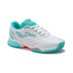 JOMA T.Set All Court Shoe Women - White, Turquoise -Sports Supplies Shop 00048000 000