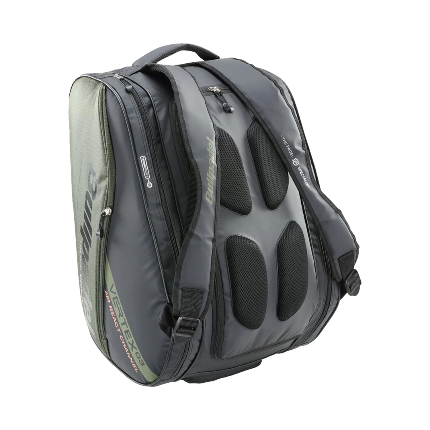 BULLPADEL VERTEX Padel Racket Bag - Black, Green 2 BULLPADEL VERTEX Padel Racket Bag - Black, Green - Image 2