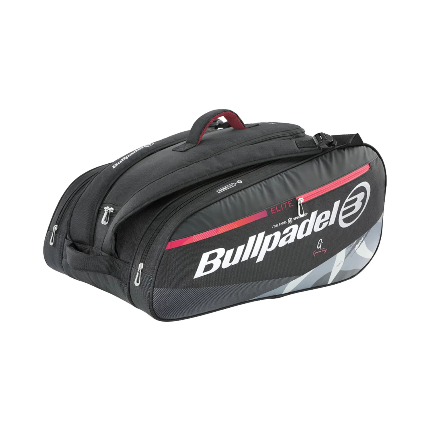 BULLPADEL ELITE Padel Racket Bag - Black 1 BULLPADEL ELITE Padel Racket Bag - Black