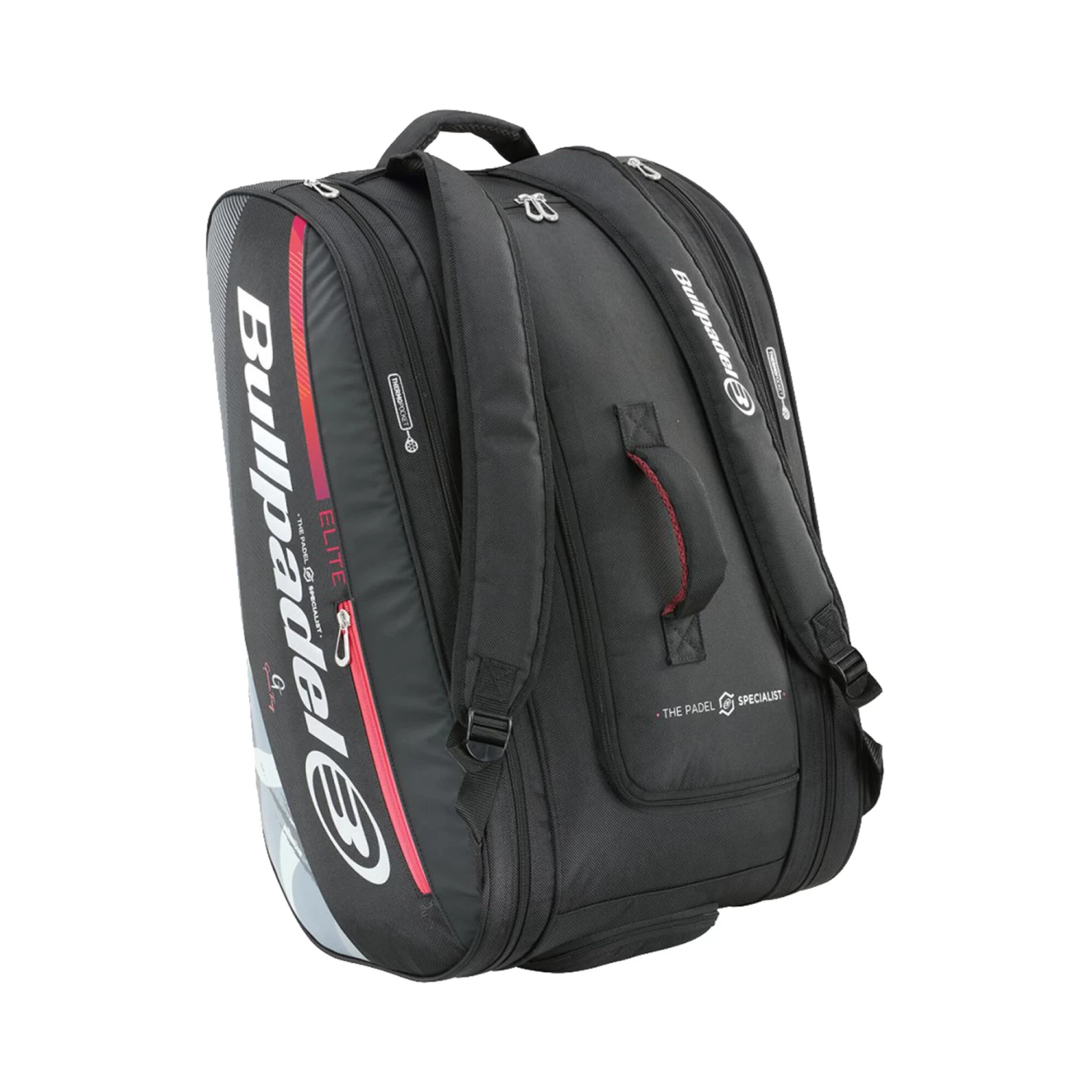 BULLPADEL ELITE Padel Racket Bag - Black 2 BULLPADEL ELITE Padel Racket Bag - Black - Image 2