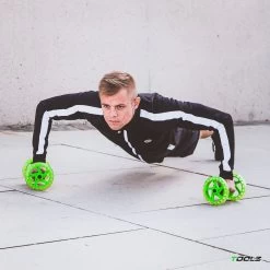 Exercise Wheel - Dual Training Device - Green, Black -Sports Supplies Shop 0007100000 12