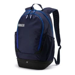 Puma Vibe Medium Sports Bag - Dark Blue, White