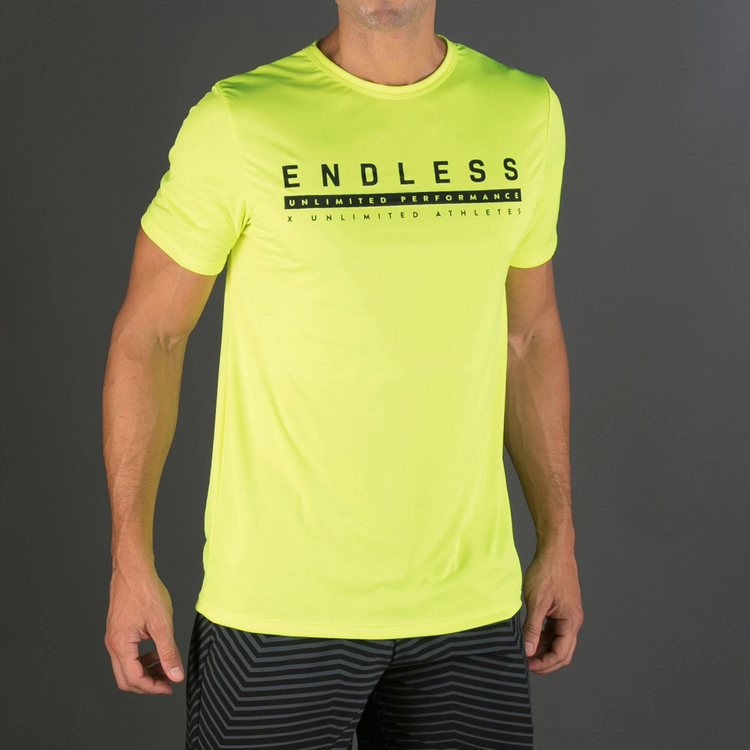 Endless Ace Unlimited T-Shirt Men - Neon Yellow, Black 2 Endless Ace Unlimited T-Shirt Men - Neon Yellow, Black - Image 2