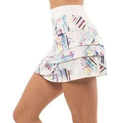 Splatter Up Scallop Skirt Women - White, Multicoloured 6 Splatter Up Scallop Skirt Women - White, Multicoloured -Sports Supplies Shop 00210000 11
