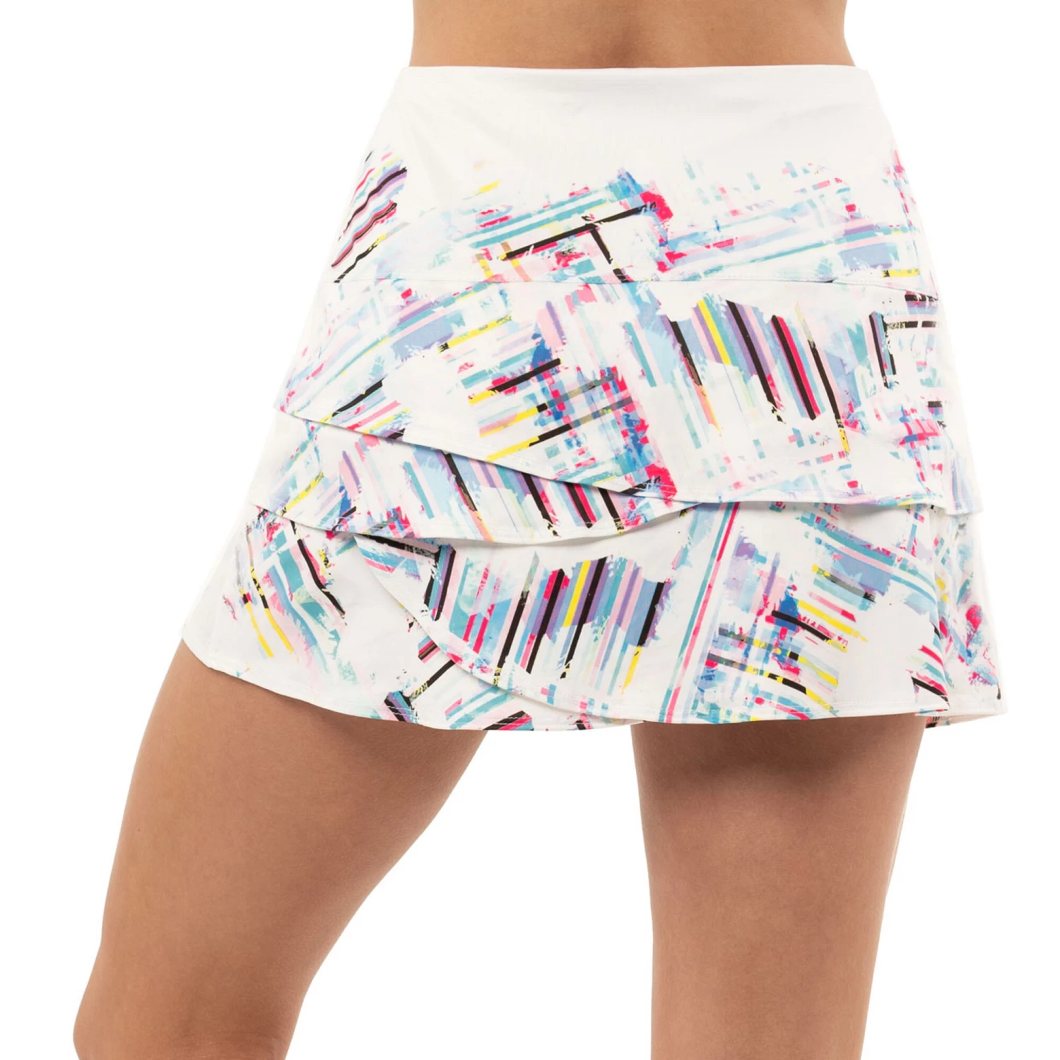 Splatter Up Scallop Skirt Women - White, Multicoloured 4 Splatter Up Scallop Skirt Women - White, Multicoloured - Image 4