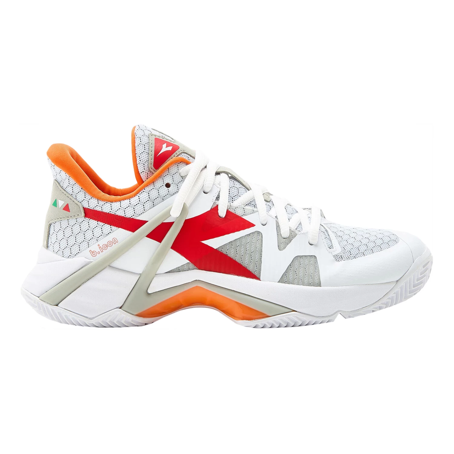 Diadora B.Icon Clay Court Shoe Women - White, Orange 1 Diadora B.Icon Clay Court Shoe Women - White, Orange