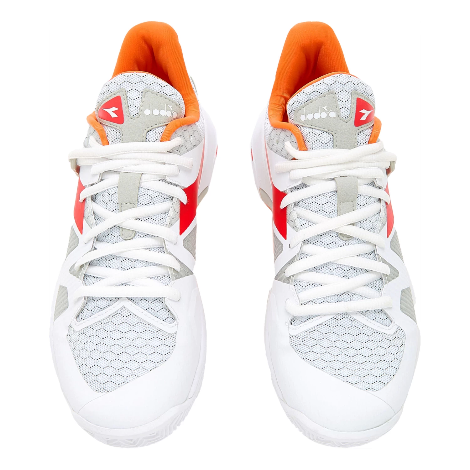 Diadora B.Icon Clay Court Shoe Women - White, Orange 2 Diadora B.Icon Clay Court Shoe Women - White, Orange - Image 2