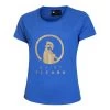 Retro Logo T-Shirt Women - Blue, Gold