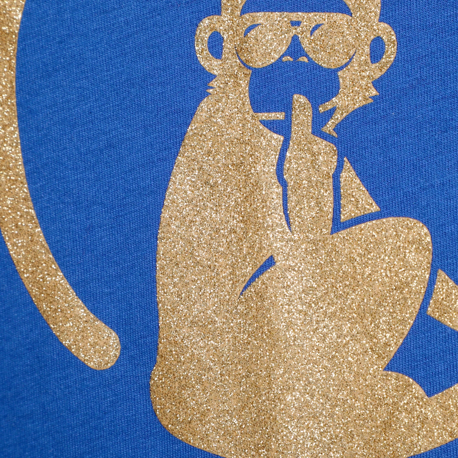 Retro Logo T-Shirt Women - Blue, Gold 7 Retro Logo T-Shirt Women - Blue, Gold - Image 7