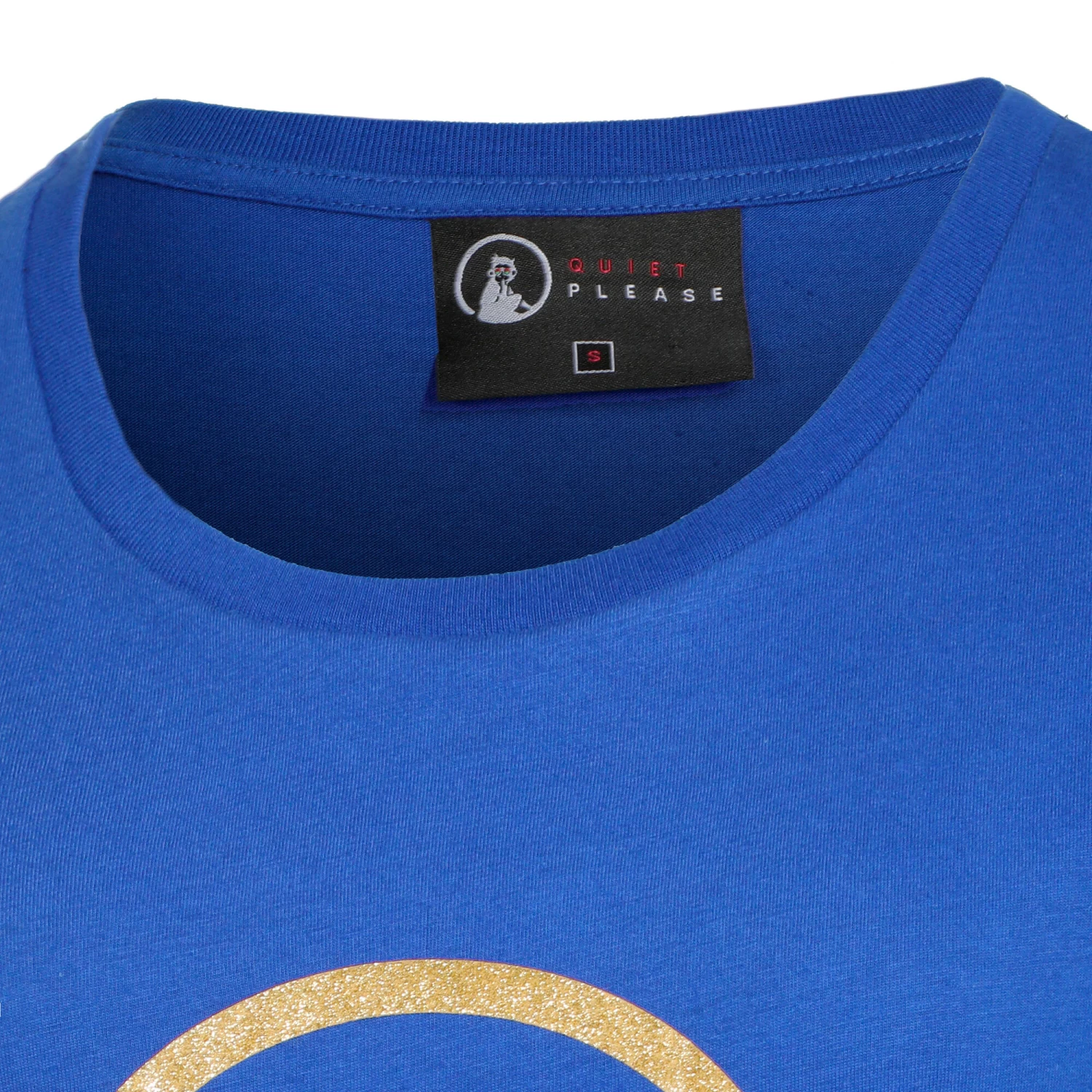 Retro Logo T-Shirt Women - Blue, Gold 9 Retro Logo T-Shirt Women - Blue, Gold - Image 9