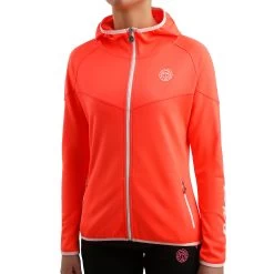 BIDI BADU Inga Tech Training Jacket Women - Coral, White