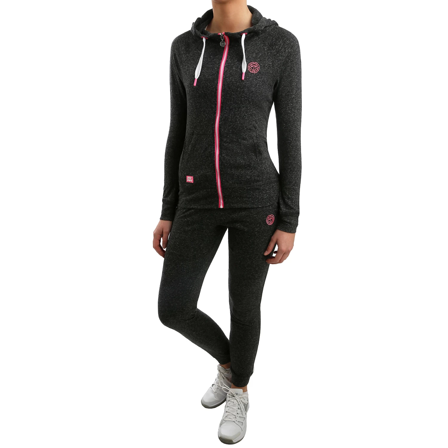 BIDI BADU Pixie Basic Tracksuit Women - Dark Grey, Pink 1 BIDI BADU Pixie Basic Tracksuit Women - Dark Grey, Pink