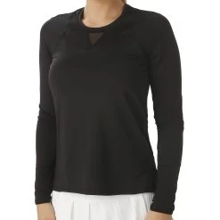 High-Low Long Sleeve Women - Black