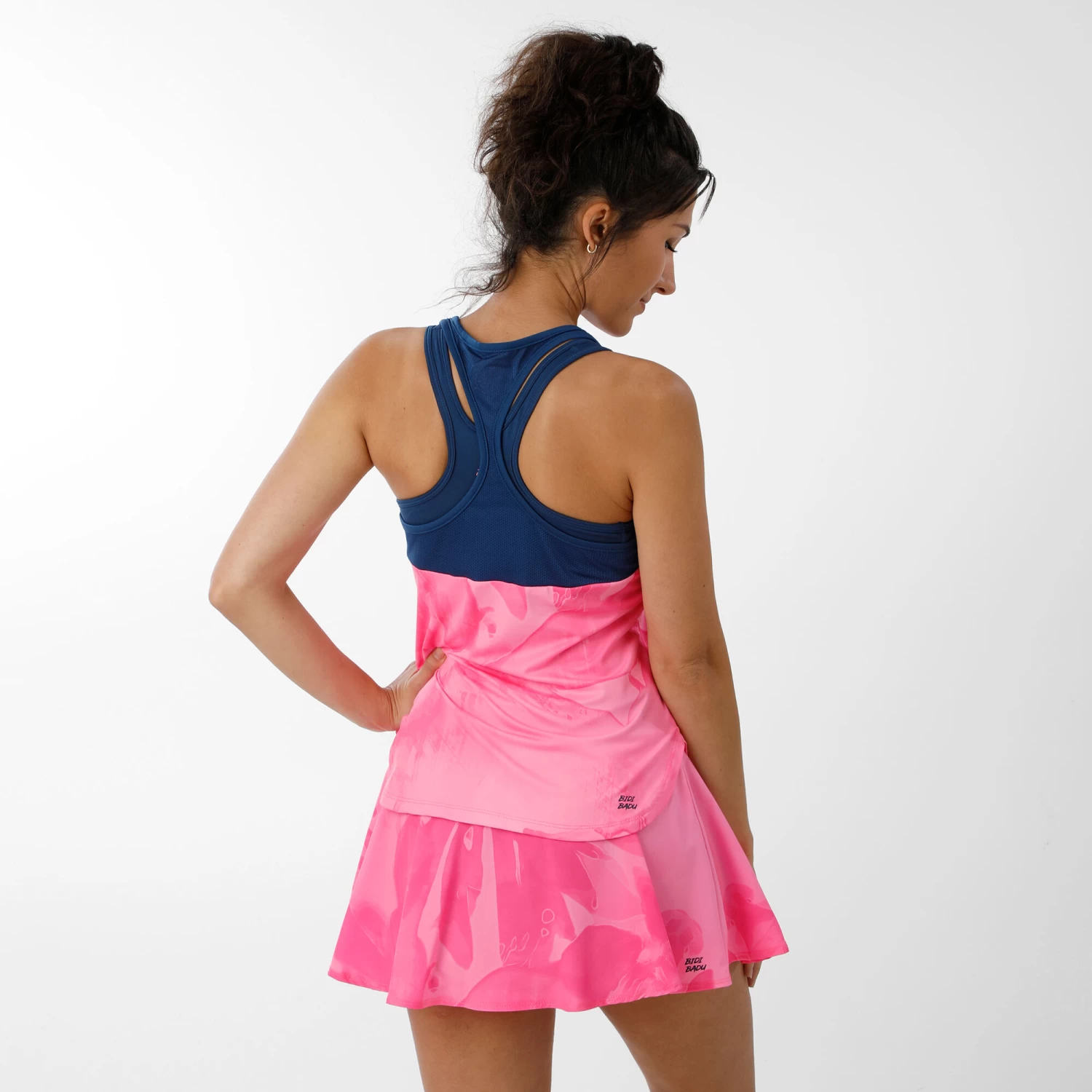 BIDI BADU Mora Tech Skirt Women - Pink, Dark Blue 2 BIDI BADU Mora Tech Skirt Women - Pink, Dark Blue - Image 2