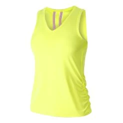 V-Neck Ruche Tank Top Special Edition Women - Neon Yellow