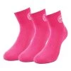 BIDI BADU Gila Ankle Tech Sports Socks 3 Pack - Pink, White