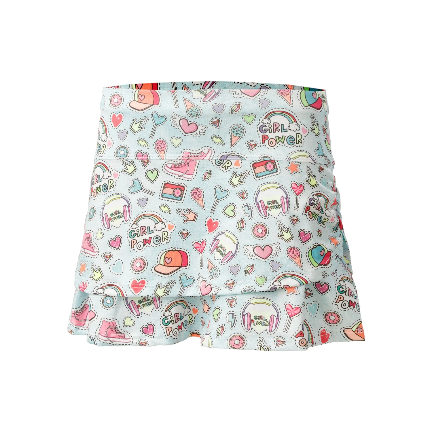 Follow The Beat With Back Pocket Skirt Girls - Light Blue, Multicoloured 1 Follow The Beat With Back Pocket Skirt Girls - Light Blue, Multicoloured