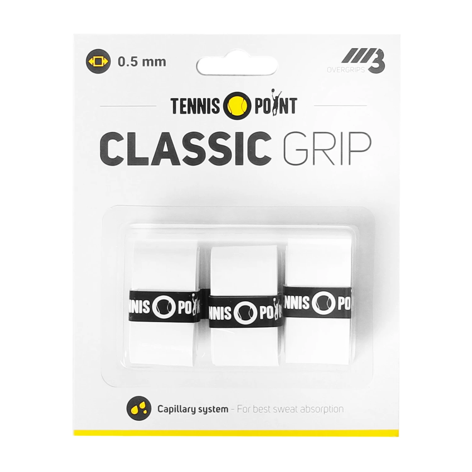 Classic Grip 3 Pack - White 1 Classic Grip 3 Pack - White