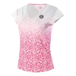 BIDI BADU Bella 2.0 V-Neck T-Shirt Special Edition Women - White, Pink