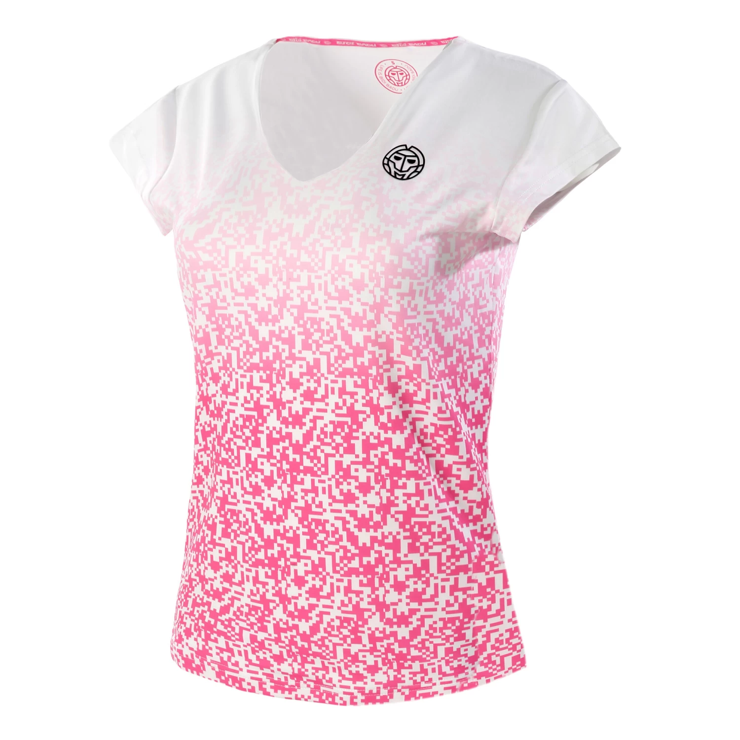 BIDI BADU Bella 2.0 V-Neck T-Shirt Special Edition Women - White, Pink 1 BIDI BADU Bella 2.0 V-Neck T-Shirt Special Edition Women - White, Pink