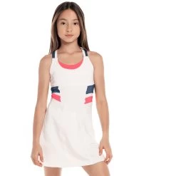 Fast Rally Dress Girls - White, Multicoloured 9 Fast Rally Dress Girls - White, Multicoloured -Sports Supplies Shop 01323000 13