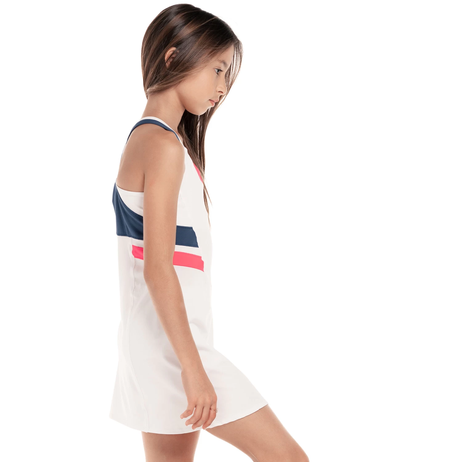 Fast Rally Dress Girls - White, Multicoloured 5 Fast Rally Dress Girls - White, Multicoloured - Image 5