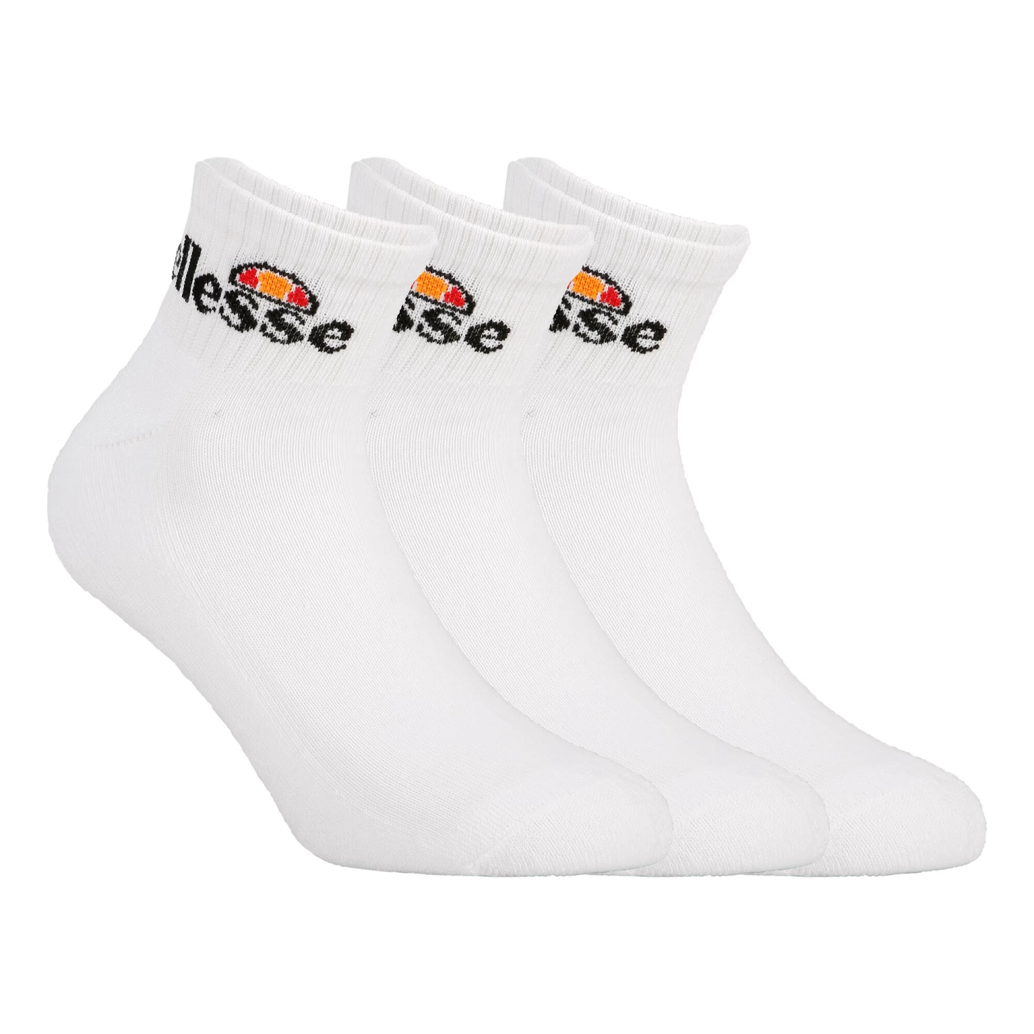 Ellesse Arrom Tennis Socks 3 Pack - White, Black 1 Ellesse Arrom Tennis Socks 3 Pack - White, Black