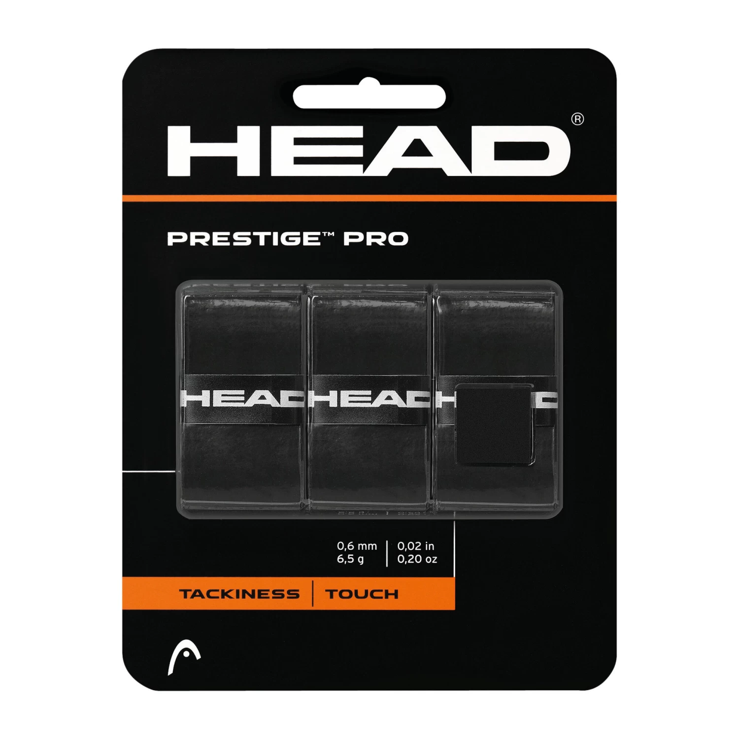 Head Prestige Pro 3 Pack - Black 1 Head Prestige Pro 3 Pack - Black