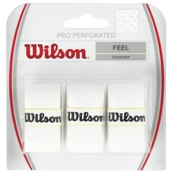 Wilson Pro Overgrip Perforated 3 Pack - White