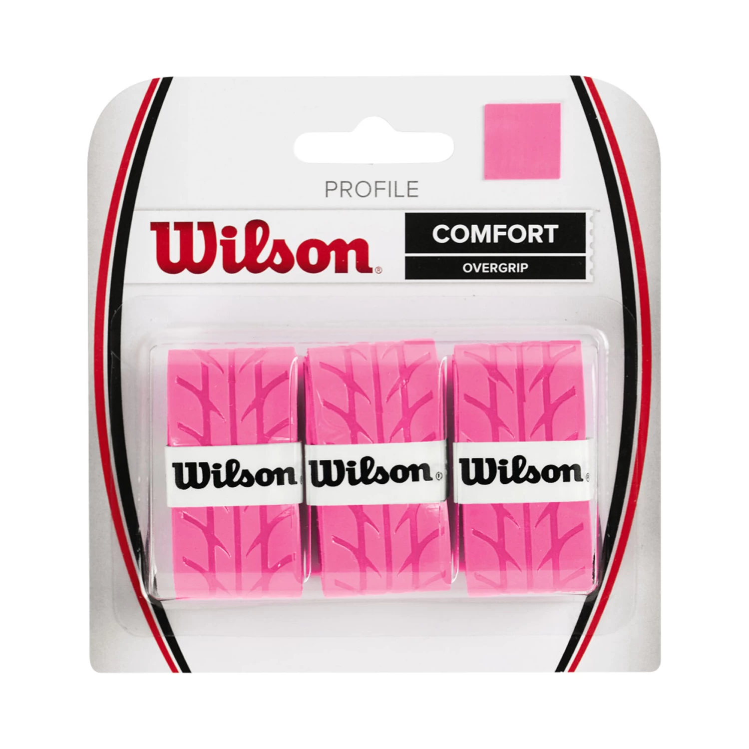Wilson Profile Overgrip 3 Pack - Pink 1 Wilson Profile Overgrip 3 Pack - Pink
